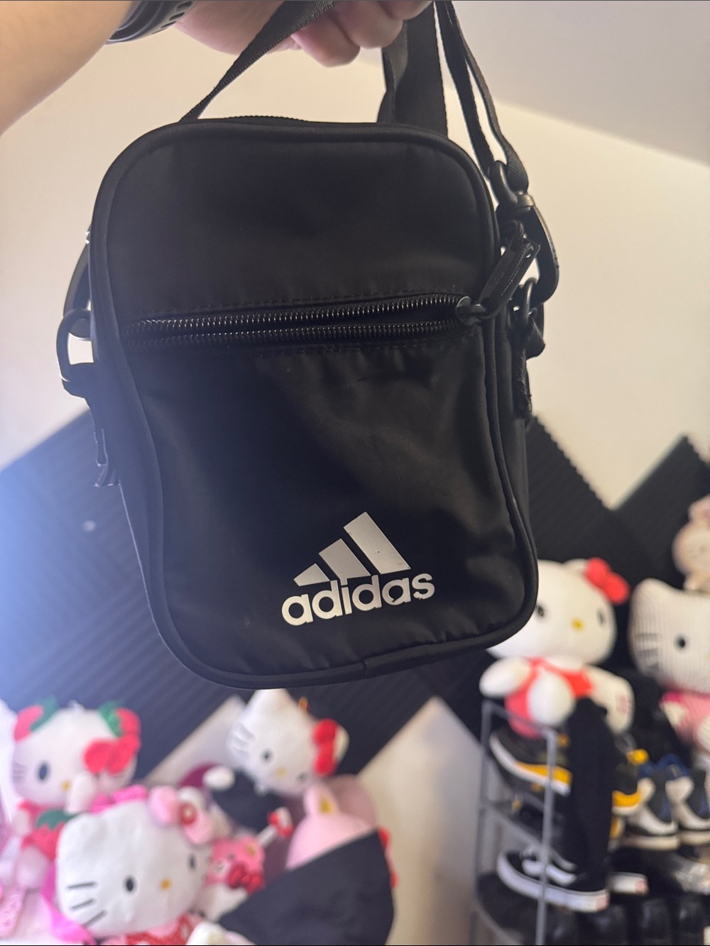 adidas Black Small Crossbody Shoulder Bag